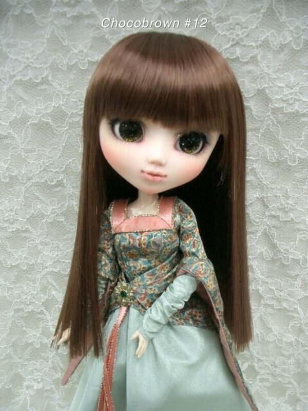 Wig / 8-9 inch / Semi-long Straight (Chocobrown #12)