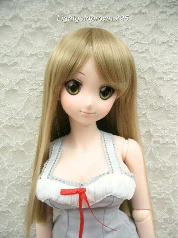 Wig / 8-9 inch / Semi-long Straight (Lightgoldbrown #25)