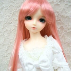 Wig / 8-9 inch / Semi-long Straight (Metallic pink #25/K1M)