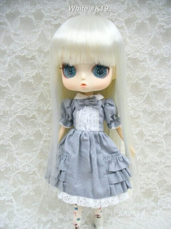 Wig / 8-9 inch / Semi-long Straight (White #K19)