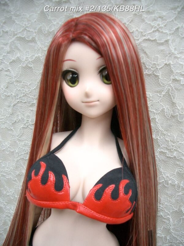 Wig / 8-9 inch / Long Straight (Carrot mix #2/135/KB88HL)