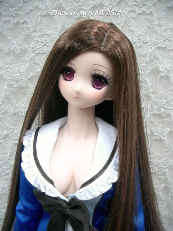 Wig / 8-9 inch / Long Straight (Darkbrown #2/28M)