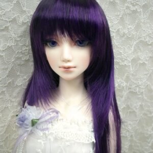 Wig / 8-9 inch / Long Shaggy (Black-dark violet #2/K10T)