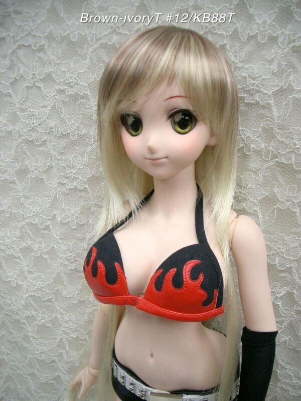 Wig / 8-9 inch / Long Shaggy (Brown-ivory #12/KB88T)