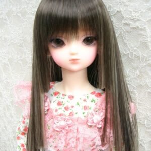 Wig / 8-9 inch / Princess-cut Long (Brown-ivory Highlight #8/KB88HL)