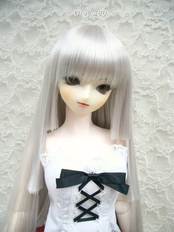 Wig / 8-9 inch / Princess-cut Long (Grey #60)