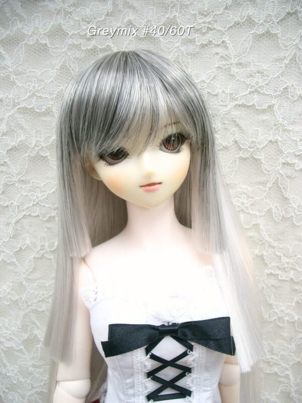 Wig / 8-9 inch / Princess-cut Long (Greymix #44/60T)