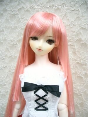 Wig / 8-9 inch / Princess-cut Long (Metallic pink #25/K1M)