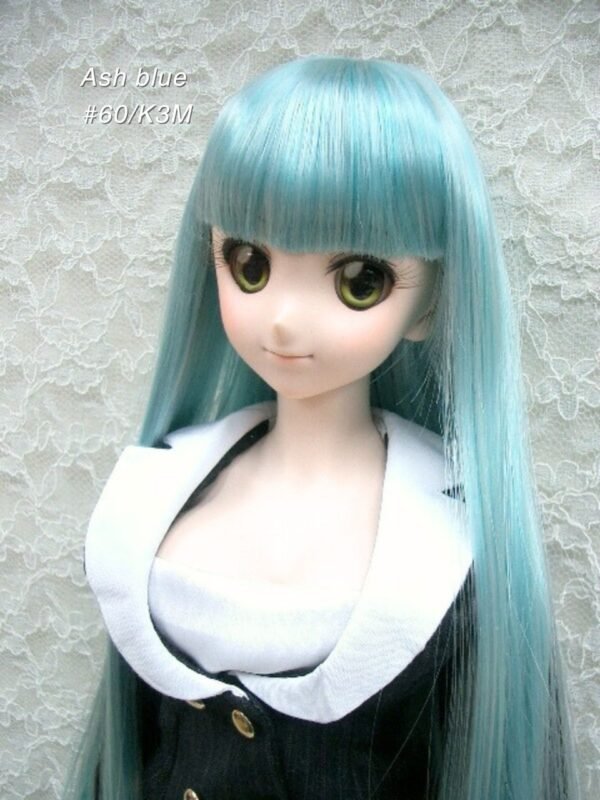Wig / 8-9 inch / Super Long Straight *Length 38cm (Ash blue #60/K3M)