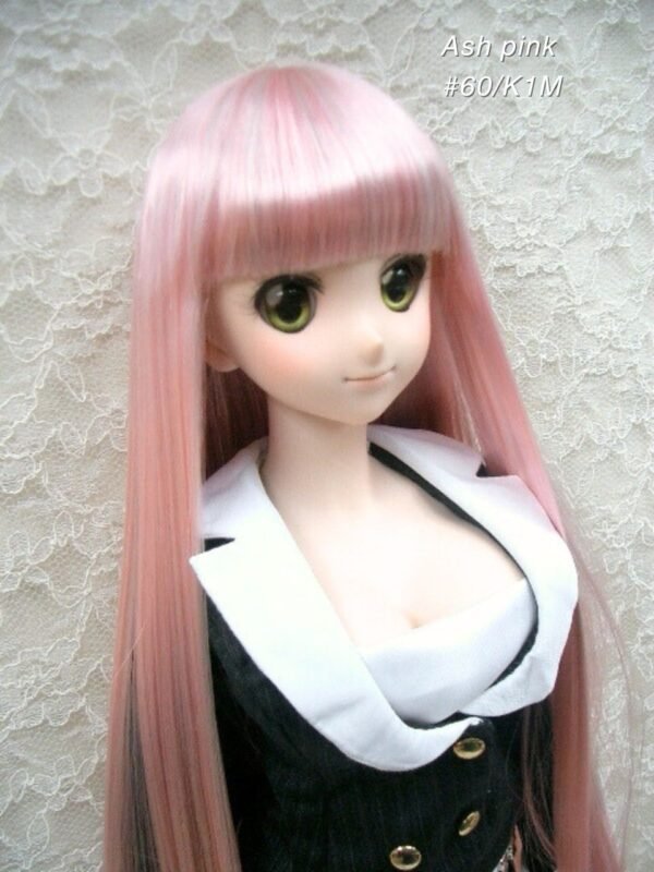 Wig / 8-9 inch / Super Long Straight *Length 38cm (Ash pink #60/K1M)