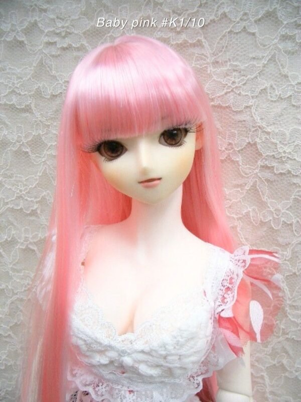 Wig / 8-9 inch / Super Long Straight *Length 38cm (Baby Pink #K1/10)