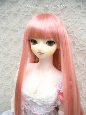 Wig / 8-9 inch / Super Long Straight *Length 38cm (Metallic pink #25/K1M)