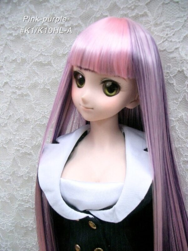 Wig / 8-9 inch / Super Long Straight *Length 38cm (Pink-purple #K1/K10HL-A)