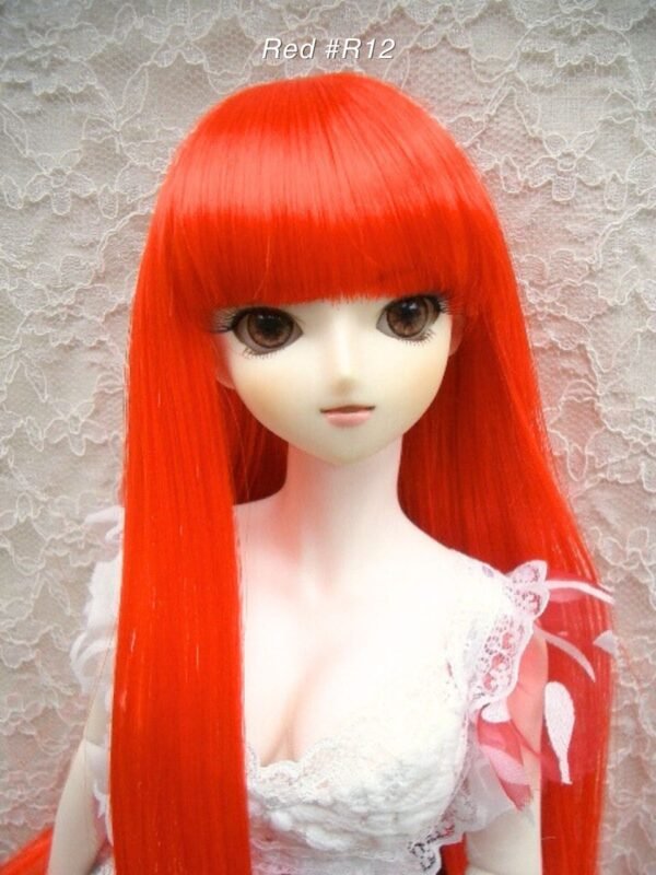 Wig / 8-9 inch / Super Long Straight *Length 38cm (Red #R12)