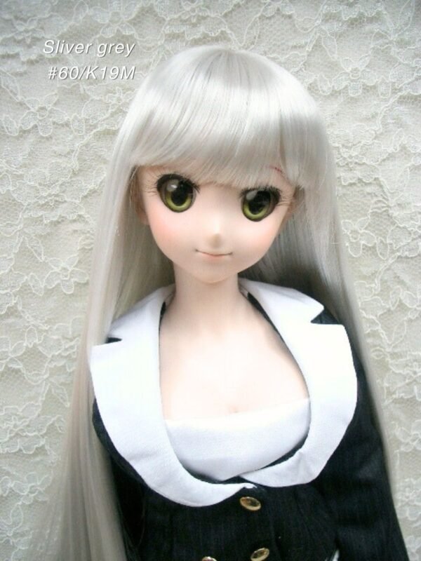 Wig / 8-9 inch / Super Long Straight *Length 38cm (Sliver grey #60/K19M)