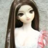 Wig / 8-9 inch / One-length Straight *Length 38cm (Darkbrownmix-ivory #2/28/KB88HL-B)