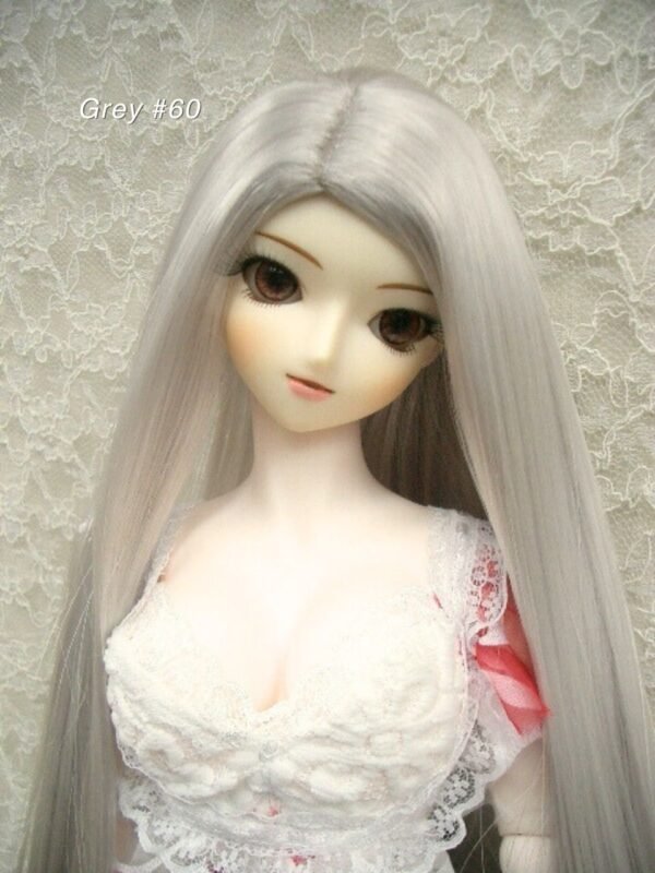 Wig / 8-9 inch / One-length Straight *Length 38cm (Grey #60)