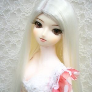 Wig / 8-9 inch / One-length Straight *Length 38cm (White #K19)