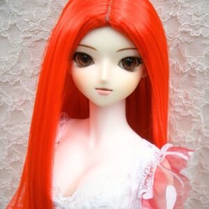 Wig / 8-9 inch / One-length Straight *Length 38cm (Red #K7)