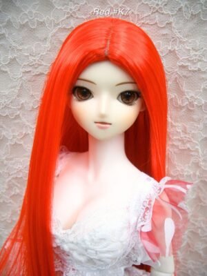 Wig / 8-9 inch / One-length Straight *Length 38cm (Red #K7)