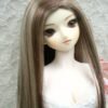 Wig / 8-9 inch / One-length Straight *Length 38cm (Darkbrownmix-ivory #2/28/KB88HL-A)
