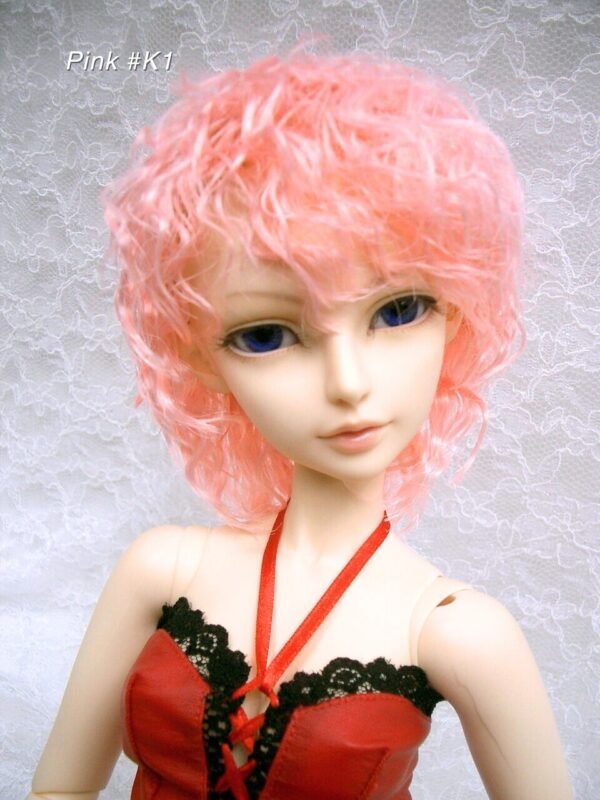 Wig / 8-9 inch / Short Wave (Pink #K1)