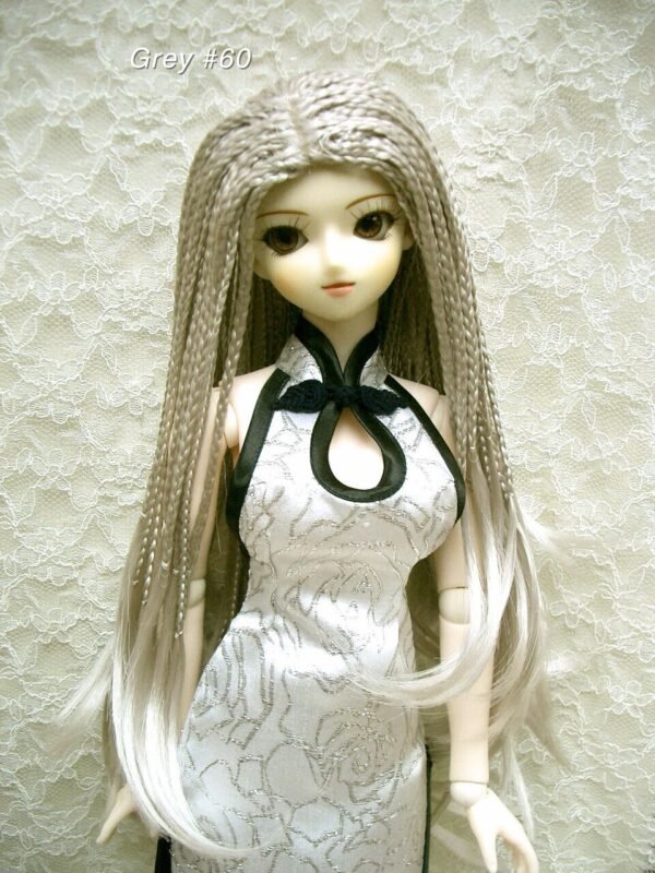Wig / 8-9 inch / Braided Hair (Grey #60)