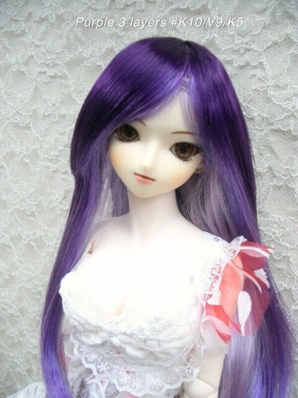 Wig / 8-9 inch / Long Gradation Layer (Purple 3 layers #K10/V9/K5)