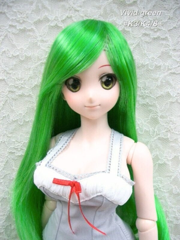 Wig / 8-9 inch / Long Gradation Layer (Vivid green #K3/K4/8)