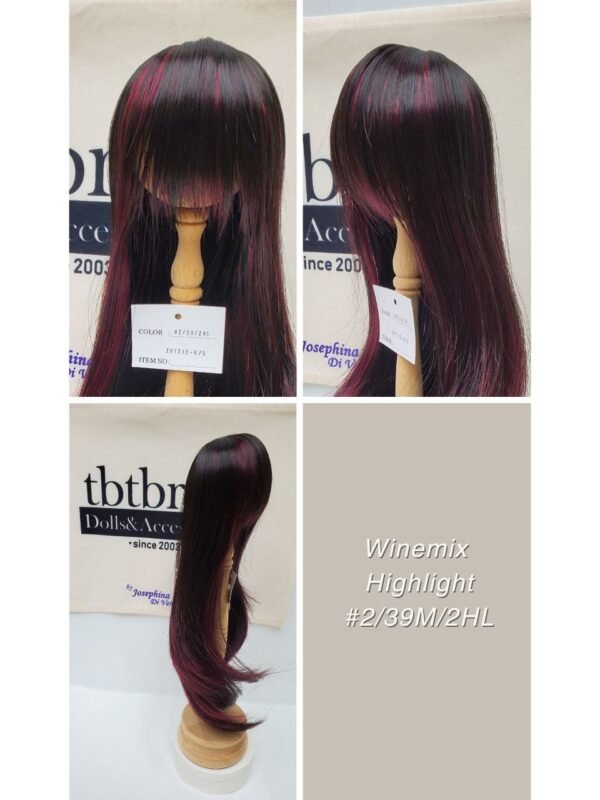 Wig / 8-9 inch / Long Gradation Layer (Winemix Highlight #2/39M/2HL-A)