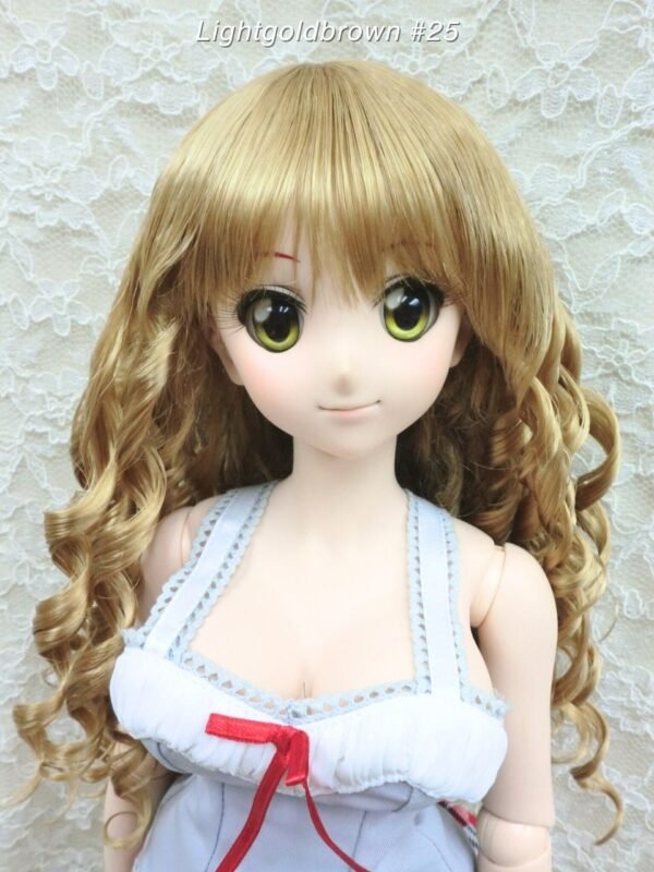 Wig / 8-9 inch / Curly Hair (Lightgoldbrown #25)