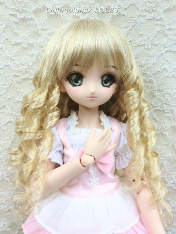 Wig / 8-9 inch / Curly Hair (Lightgoldmix #GL26)
