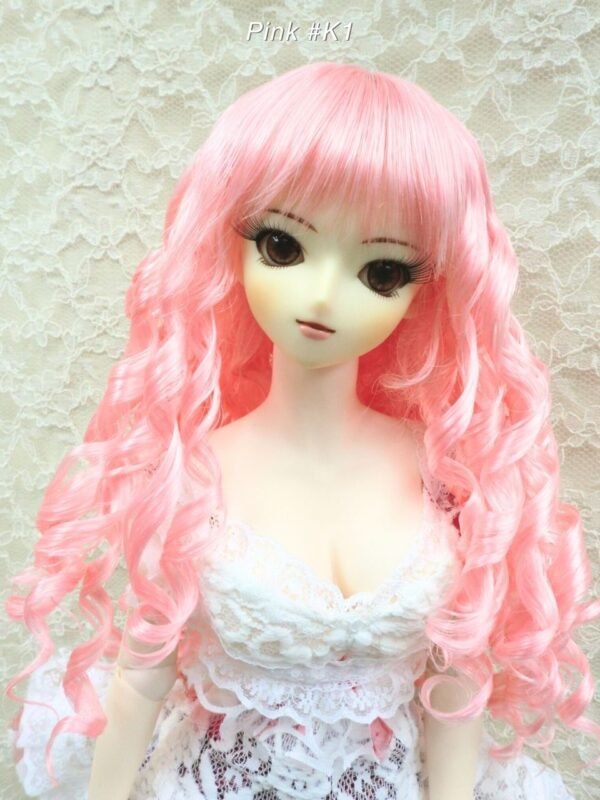Wig / 8-9 inch / Curly Hair (Pink #K1)