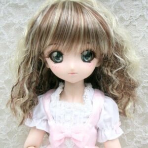Wig / 8-9 inch / Medium Wave (Brown-ivory #12/KB88HL)