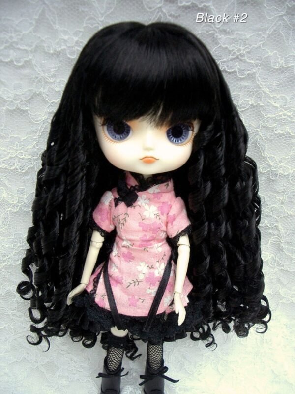 Wig / 8-9 inch / Spiral Curls (Black #2)