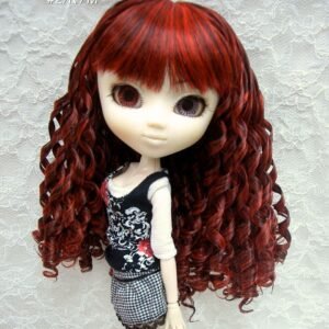Wig / 8-9 inch / Spiral Curls (Black-red #2/K7M)