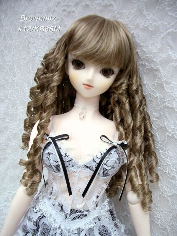 Wig / 8-9 inch / Spiral Curls (Brownmix #12/KB88M)