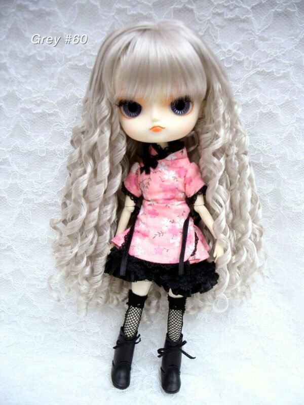 Wig / 8-9 inch / Spiral Curls (Grey #60)