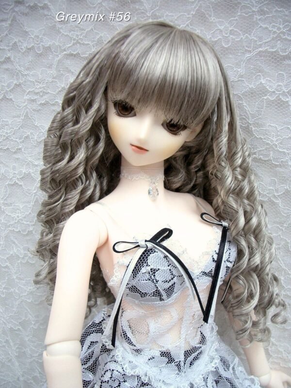 Wig / 8-9 inch / Spiral Curls (Greymix #56)