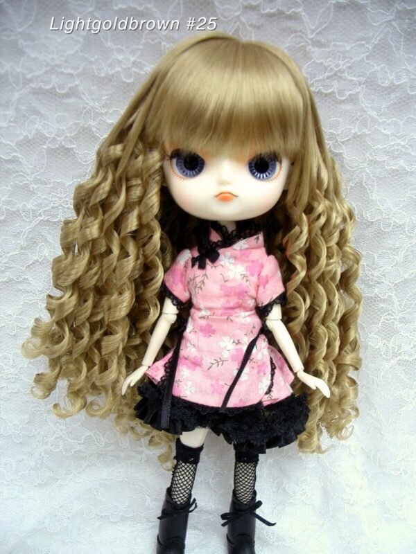 Wig / 8-9 inch / Spiral Curls (Lightgoldbrown #25)