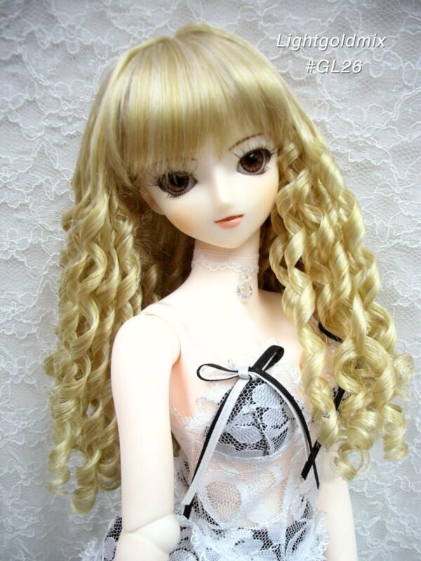Wig / 8-9 inch / Spiral Curls (Lightgoldmix #GL26)