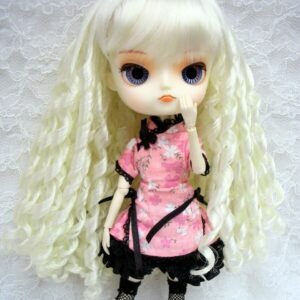 Wig / 8-9 inch / Spiral Curls (White #K19)