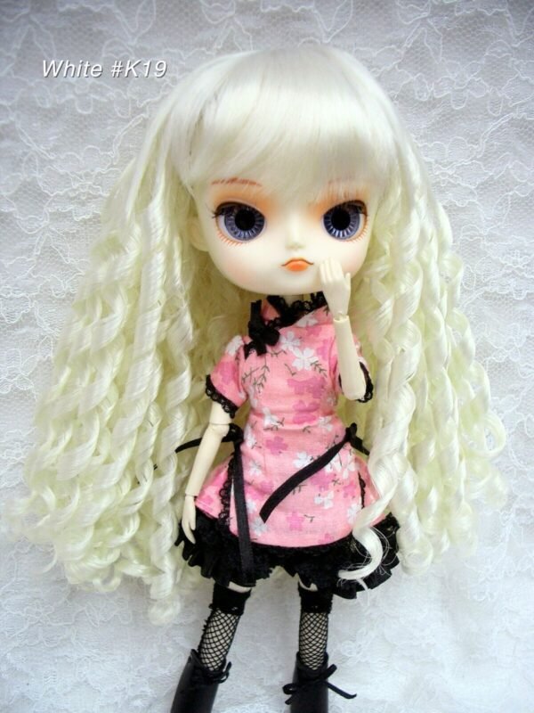 Wig / 8-9 inch / Spiral Curls (White #K19)
