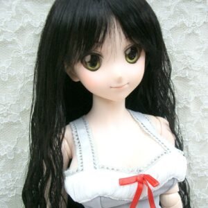 Wig / 8-9 inch / Long Soft Wave with Bangs (Black #2)