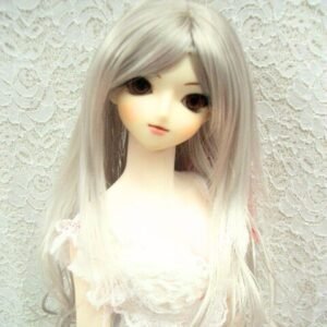 Wig / 8-9 inch / Long Curly Layer (Grey #60)