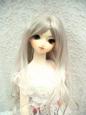 Wig / 8-9 inch / Long Curly Layer (Grey #60)