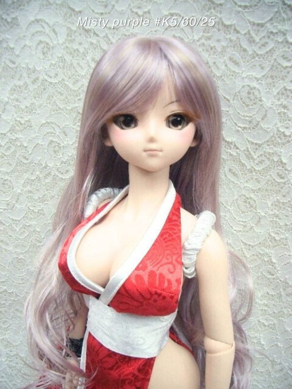 Wig / 8-9 inch / Long Curly Layer (Misty purple #K5/60/25)