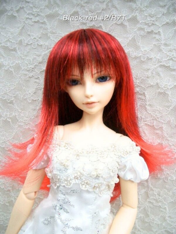 Wig / 8-9 inch / Long Chopper (Black-red #2/R7T)