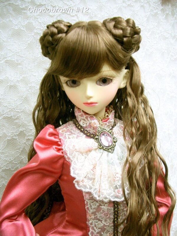 Wig / 8-9 inch / Braided Hair Chignon Wave (Chocobrown #12)