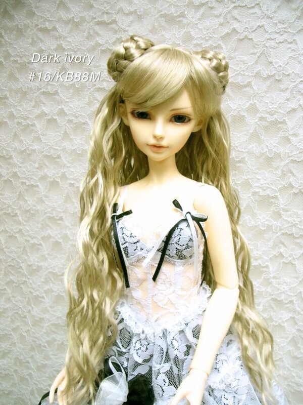 Wig / 8-9 inch / Braided Hair Chignon Wave (Dark ivory #16/KB88M)